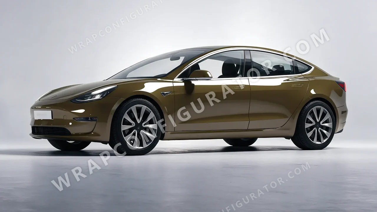 Green Tesla Model 3 2019 wrapped in Colourshield PPF by HyperPro Light Grass Green HGF53-P