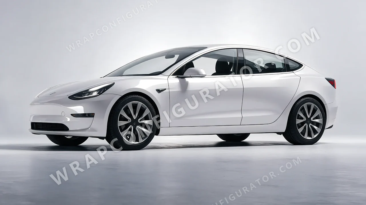 Grey Tesla Model 3 2019 wrapped in 3M Storm Gray HG31