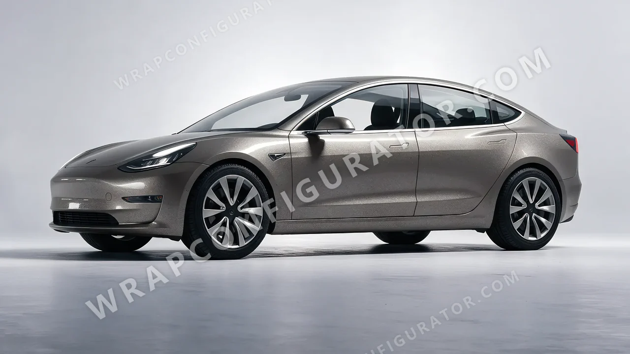 Grey Tesla Model 3 2019 wrapped in Avery Dennison Grey SW900-807-M
