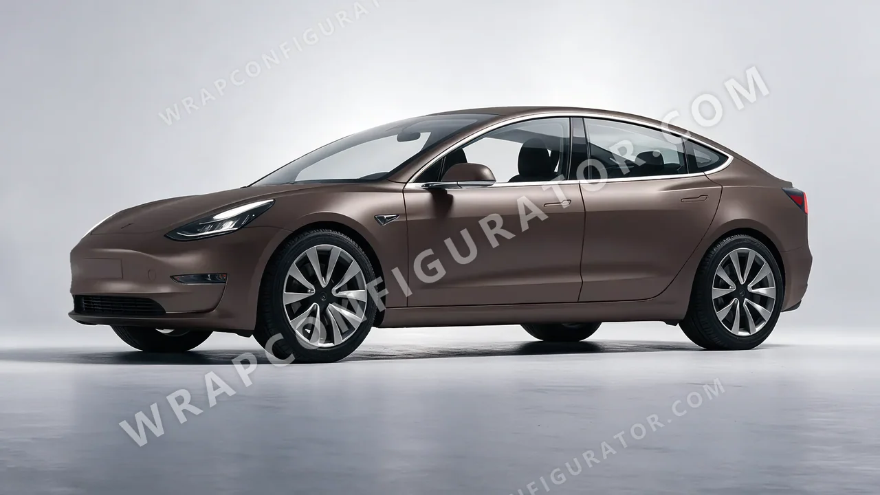 Grey Tesla Model 3 2019 wrapped in Colourshield PPF by HyperPro Anchor Gray SMF47-P