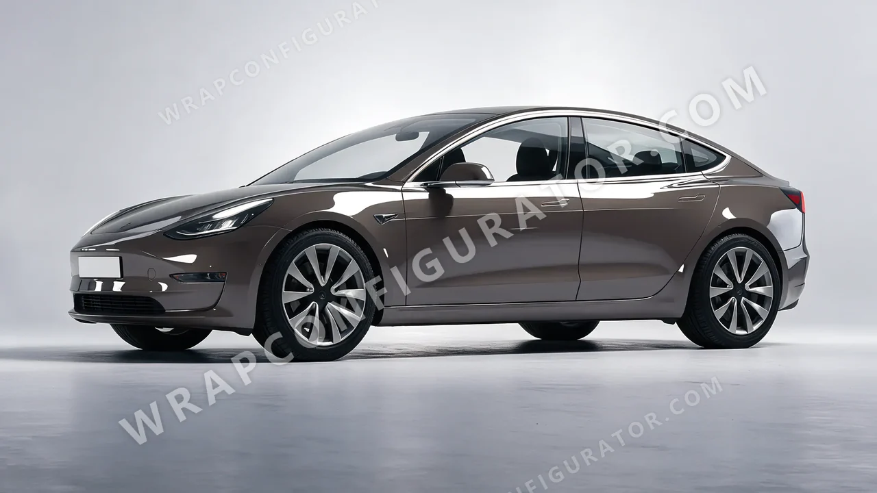 Grey Tesla Model 3 2019 wrapped in Colourshield PPF by HyperPro Gray HGF72-P