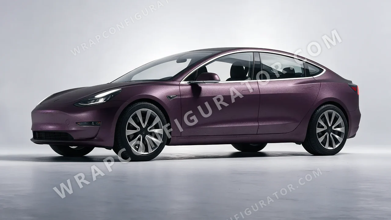 Grey Tesla Model 3 2019 wrapped in Colourshield PPF by HyperPro Shadow Gray MF39-P