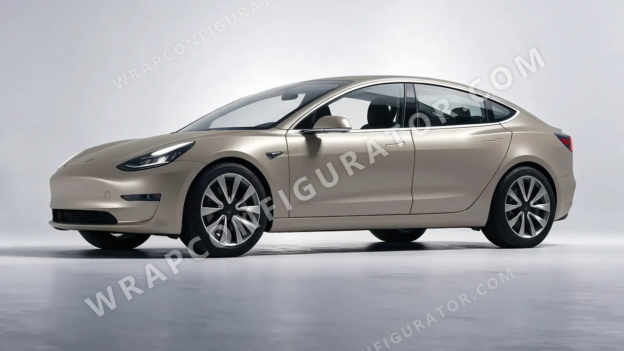 Grey Tesla Model 3 2019 wrapped in Colourshield PPF by HyperPro Shadow Gray SMF48-P