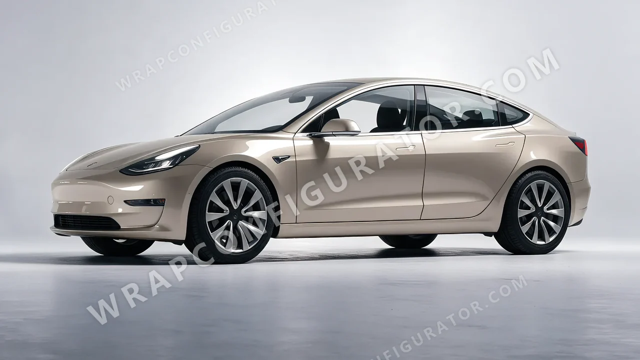 Grey Tesla Model 3 2019 wrapped in Colourshield PPF by HyperPro Shadow Silver GAF14-P