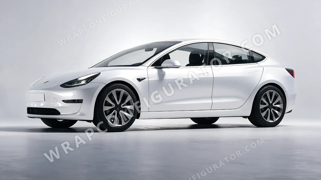 Grey Tesla Model 3 2019 wrapped in Colourshield PPF by HyperPro Silver HGM04-P