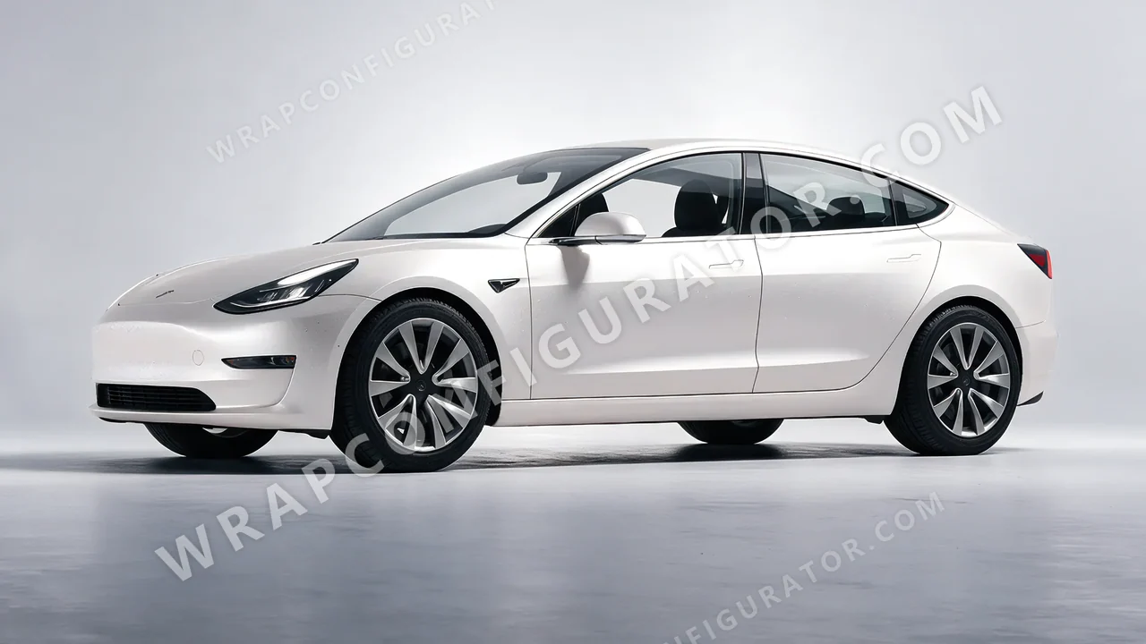 Grey Tesla Model 3 2019 wrapped in Colourshield PPF by HyperPro Silver MF38-P