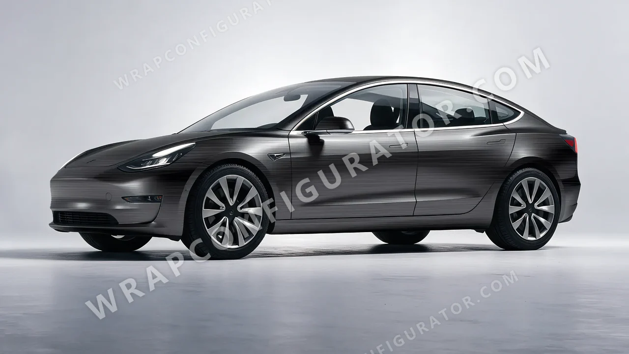 Grey Tesla Model 3 2019 wrapped in Colourshield PPF by HyperPro Smoke Fade MBF04-P