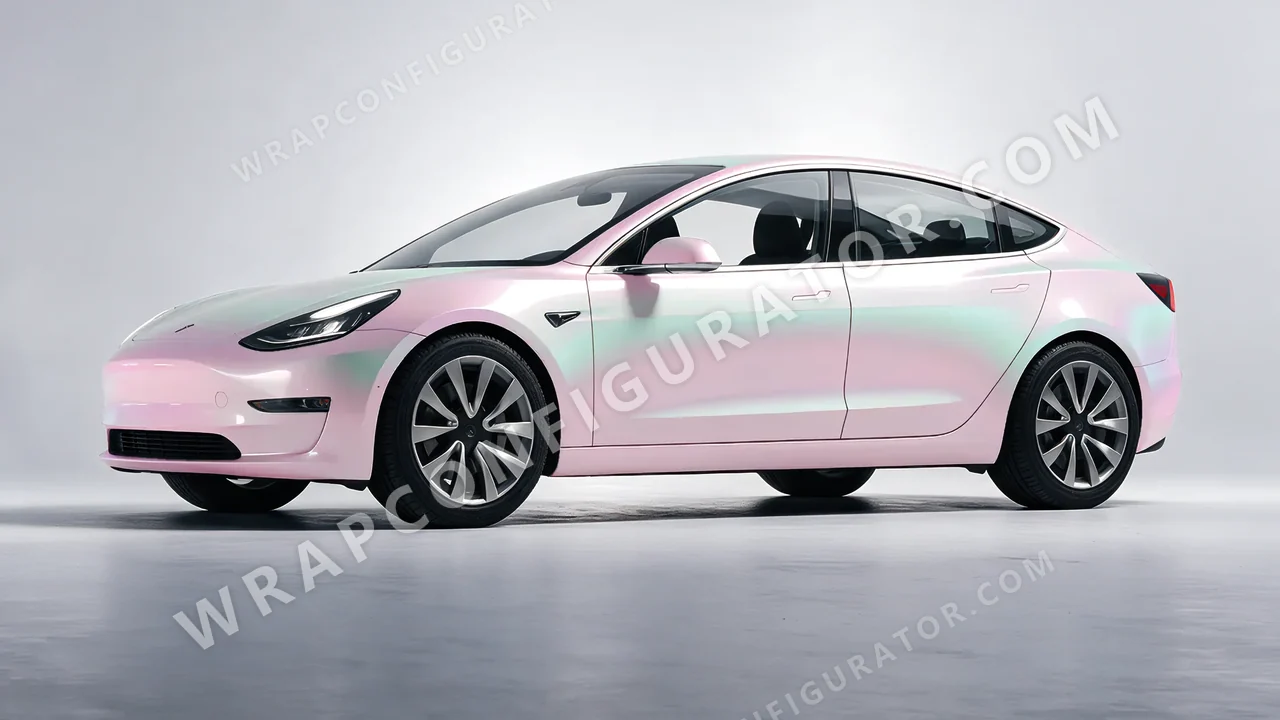 Grey Tesla Model 3 2019 wrapped in Inozetek Dynamic PPF Redstone Grey DPPF716