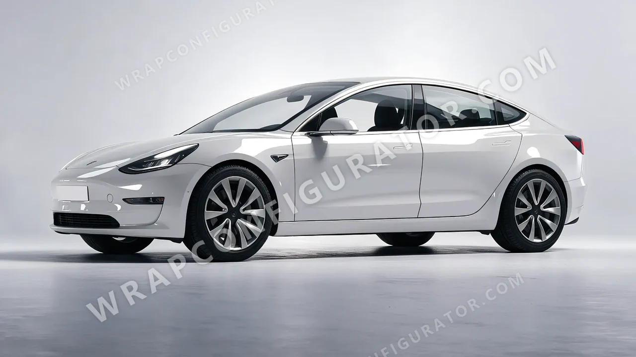 Grey Tesla Model 3 2019 wrapped in Inozetek Dynamic PPF Terracotta Army Grey EMC102