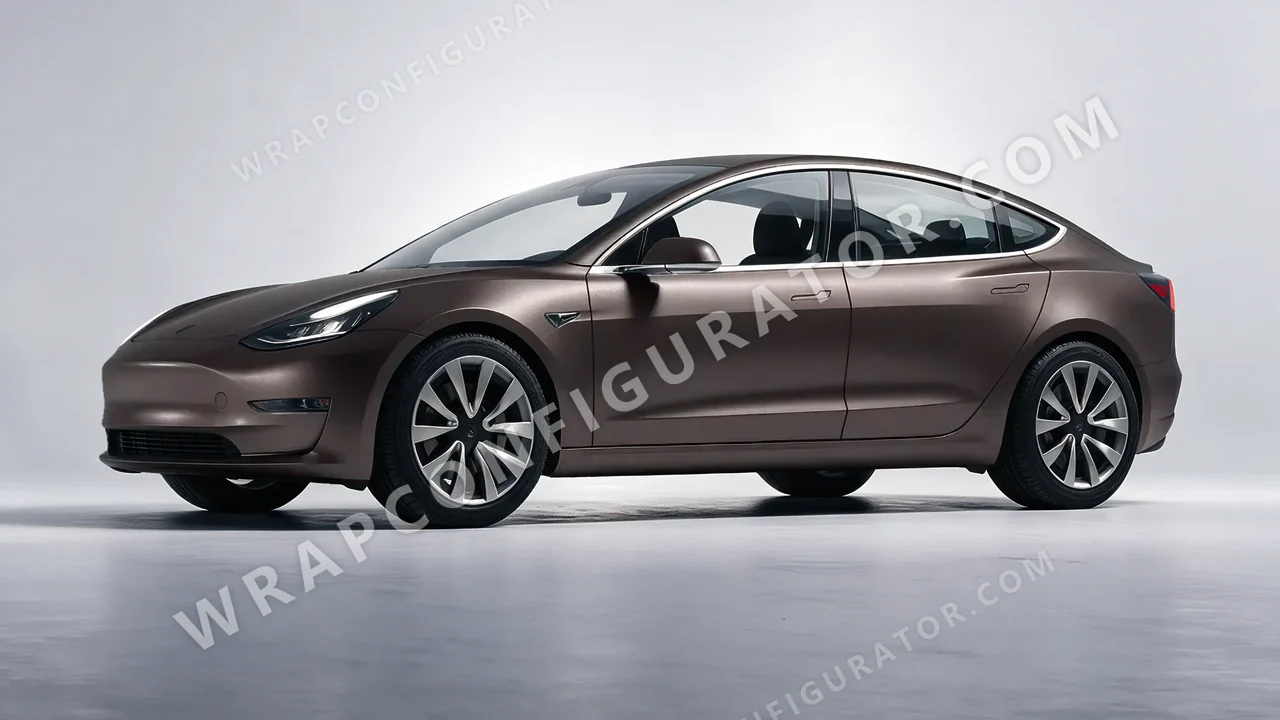 Grey Tesla Model 3 2019 wrapped in Inozetek Dynamic PPF Tungsten Grey DPPF811