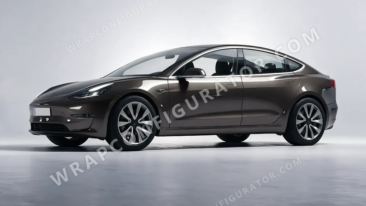 Grey Tesla Model 3 2019 wrapped in Inozetek Dynamic PPF Tungsten Grey DPPF907