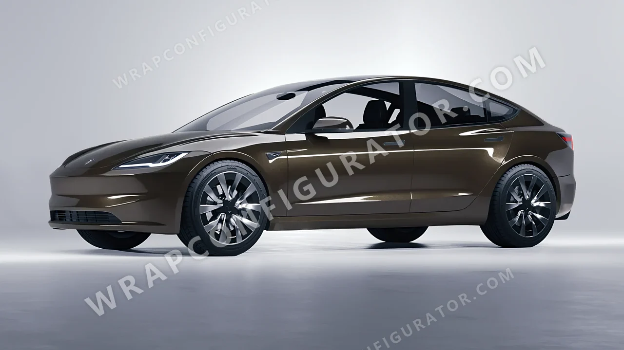 Grey Tesla Model 3 2024 wrapped in Colourshield PPF by HyperPro Gray GAF19-P