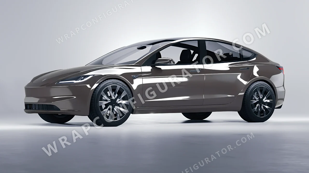 Grey Tesla Model 3 2024 wrapped in Colourshield PPF by HyperPro Gray HGF72-P