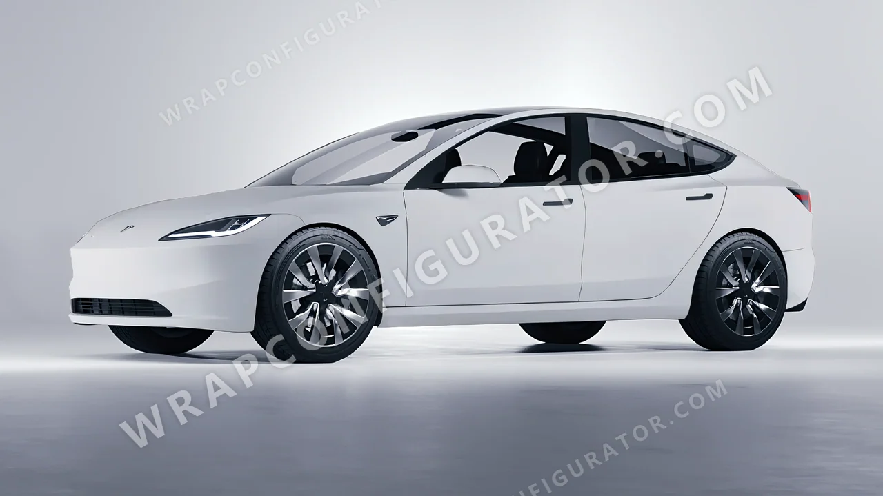 Grey Tesla Model 3 2024 wrapped in Inozetek Dynamic PPF Ultimate Grey DPPF809