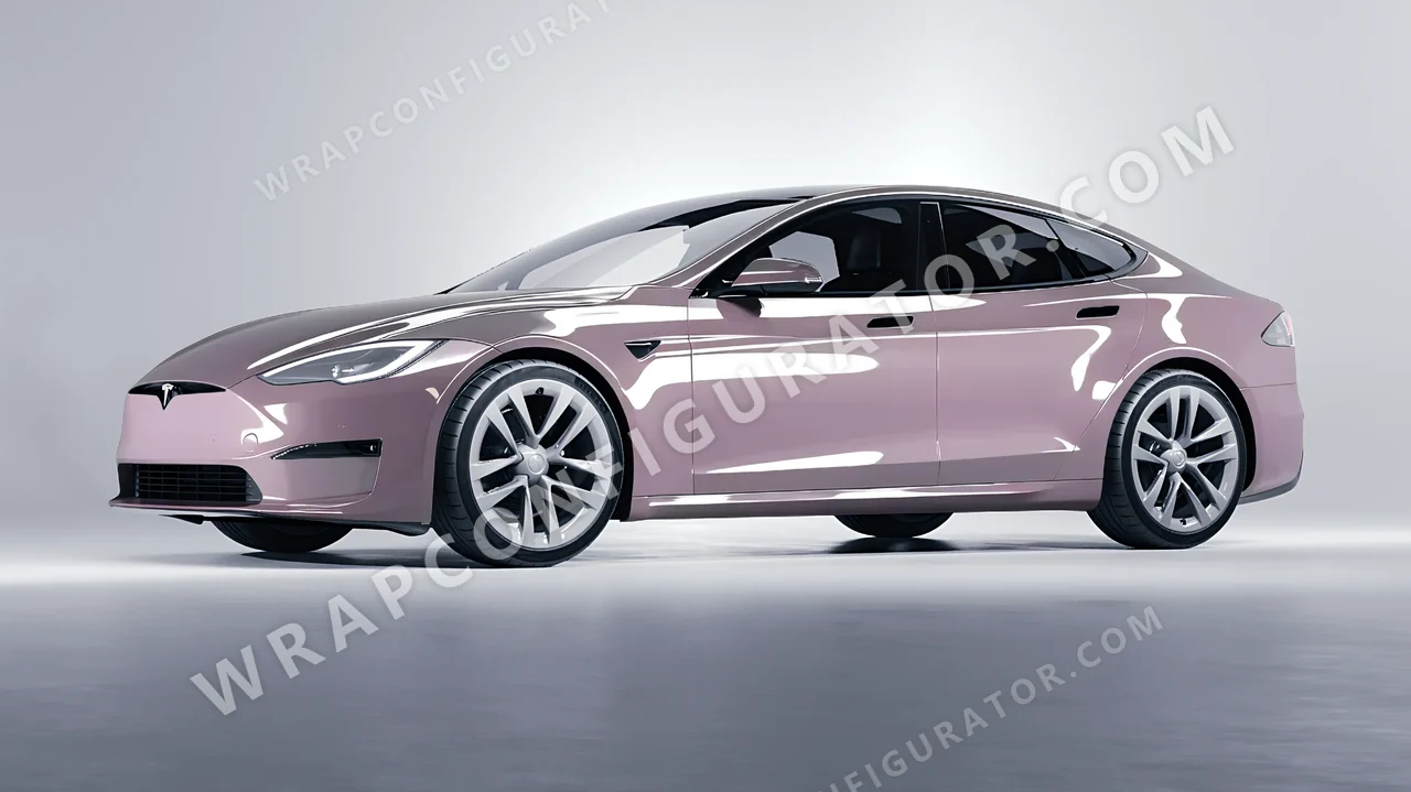 Grey Tesla Model S 2013 wrapped in Inozetek Dynamic PPF Staple Grey STAPLE