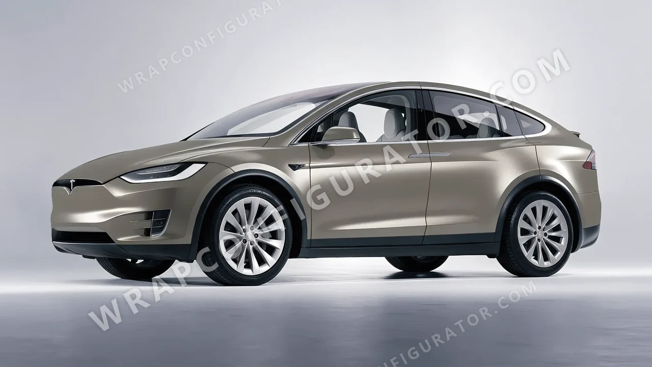Grey Tesla Model X 2017 wrapped in Colourshield PPF by HyperPro Shadow Gray SMF48-P