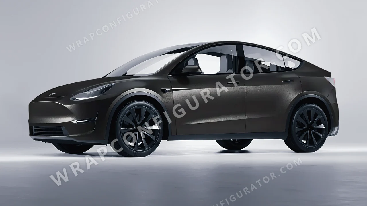 Black Tesla Model Y 2020 wrapped in Colourshield PPF by HyperPro Black MF40-P