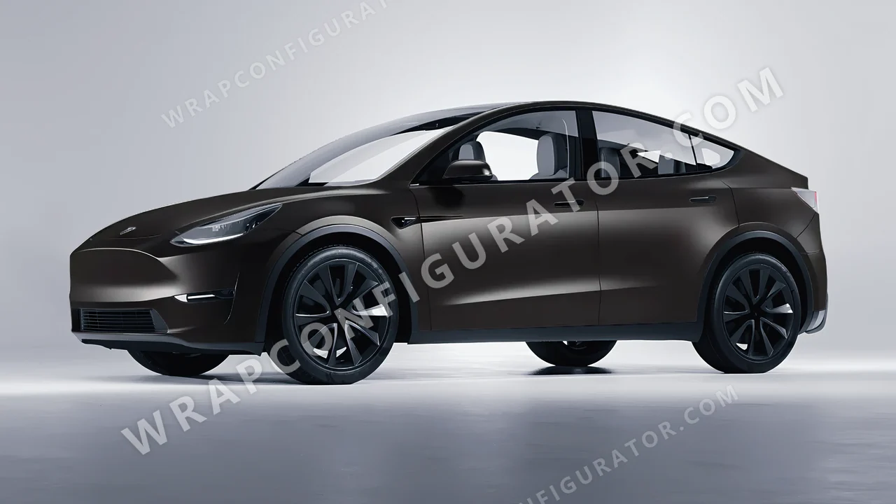 Black Tesla Model Y 2020 wrapped in Colourshield PPF by HyperPro Black SMF02-P