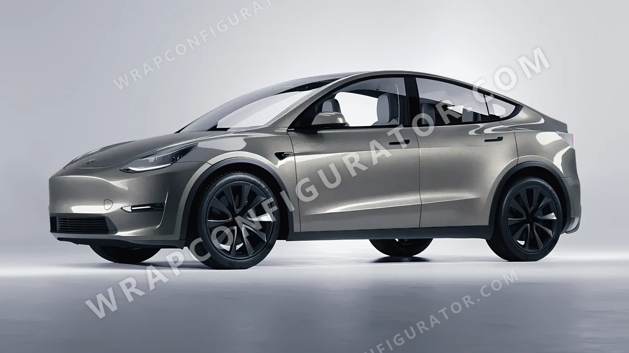 Grey Tesla Model Y 2020 wrapped in Avery Dennison Grey SW900-807-M