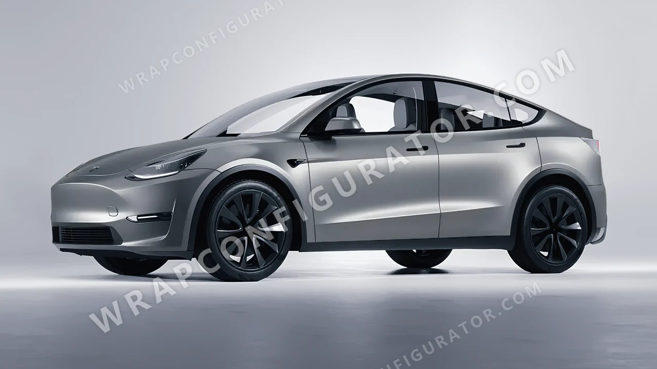 Grey Tesla Model Y 2020 wrapped in Avery Dennison Grey SW900-833-O