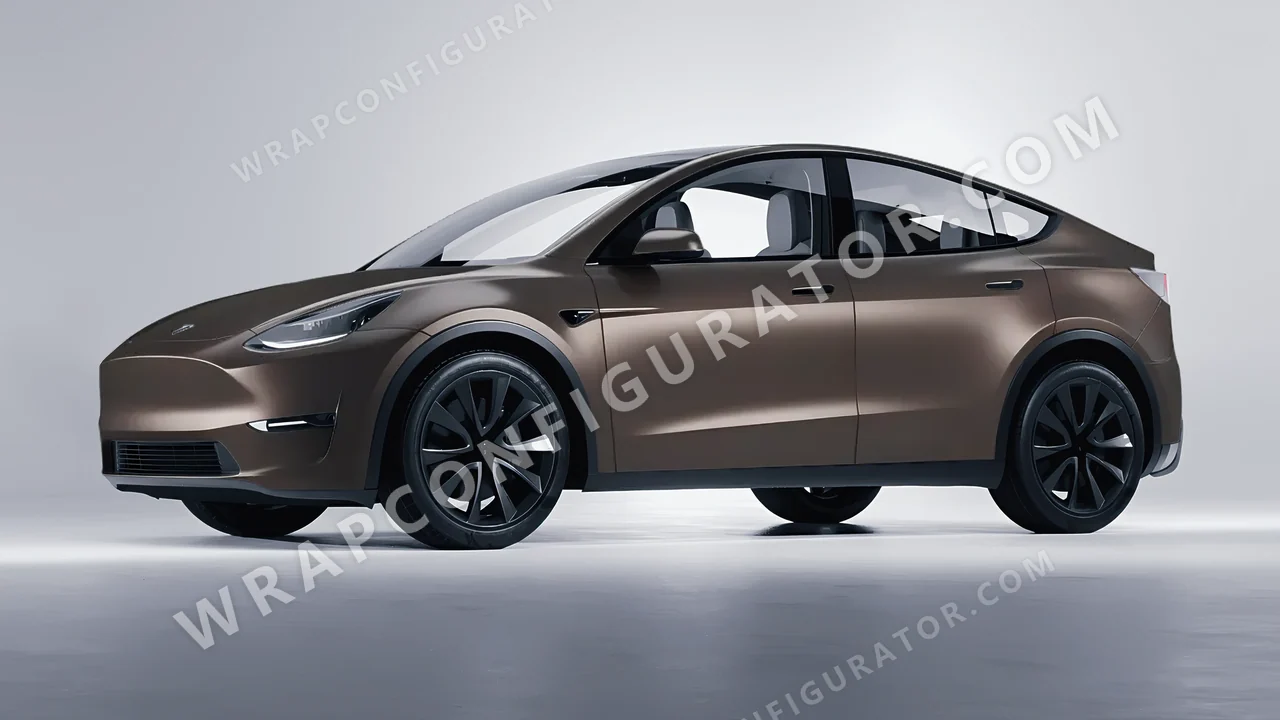Grey Tesla Model Y 2020 wrapped in Colourshield PPF by HyperPro Anchor Gray SMF47-P