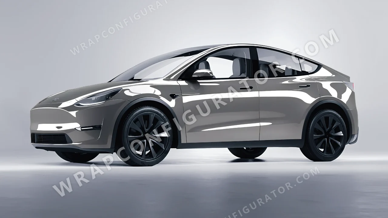 Grey Tesla Model Y 2020 wrapped in Colourshield PPF by HyperPro Brooklyn Grey HGF39-P
