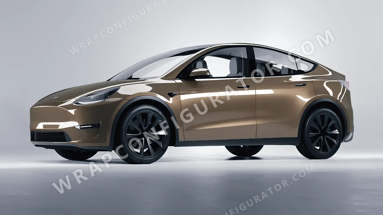 Grey Tesla Model Y 2020 wrapped in Colourshield PPF by HyperPro Dim Gray GAF37-P