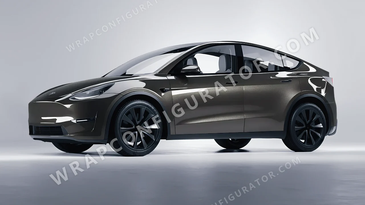 Grey Tesla Model Y 2020 wrapped in Colourshield PPF by HyperPro Gray HGM58-P