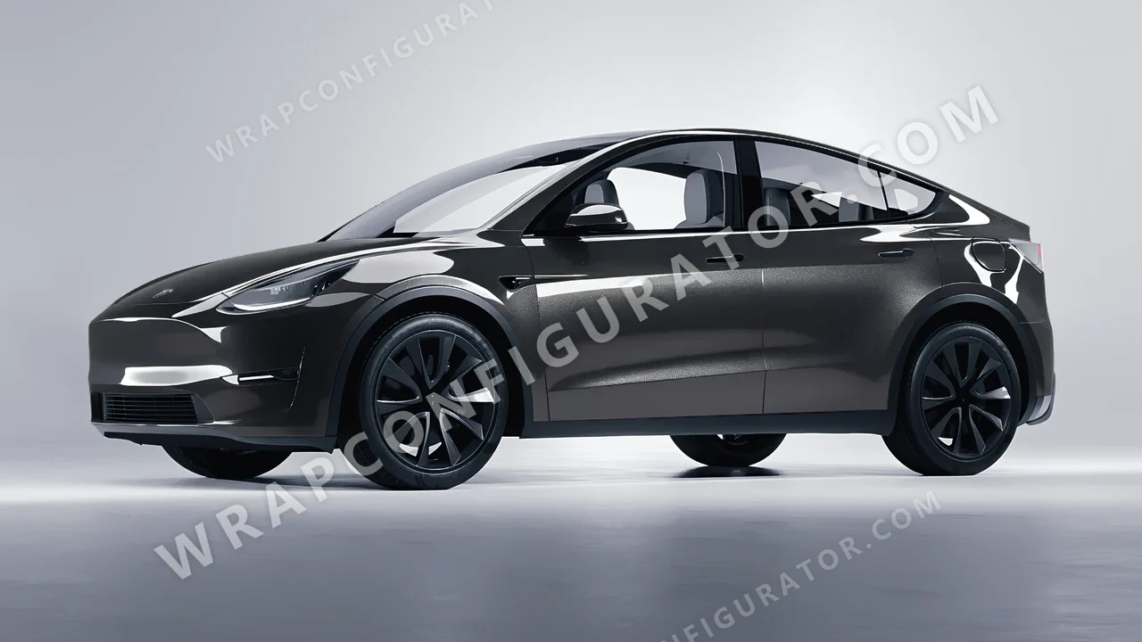 Grey Tesla Model Y 2020 wrapped in Colourshield PPF by HyperPro Gray SCM01G-P