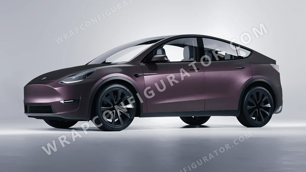 Grey Tesla Model Y 2020 wrapped in Colourshield PPF by HyperPro Shadow Gray MF39-P