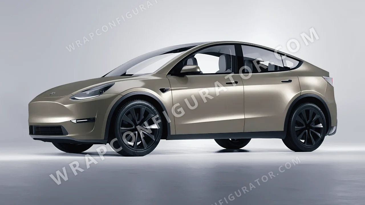 Grey Tesla Model Y 2020 wrapped in Colourshield PPF by HyperPro Shadow Gray SMF48-P
