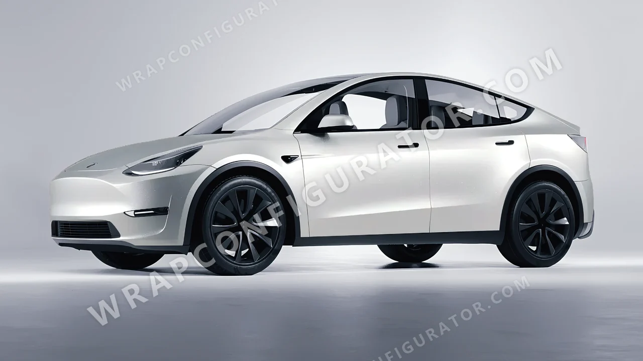 Grey Tesla Model Y 2020 wrapped in Colourshield PPF by HyperPro Silver MF38-P