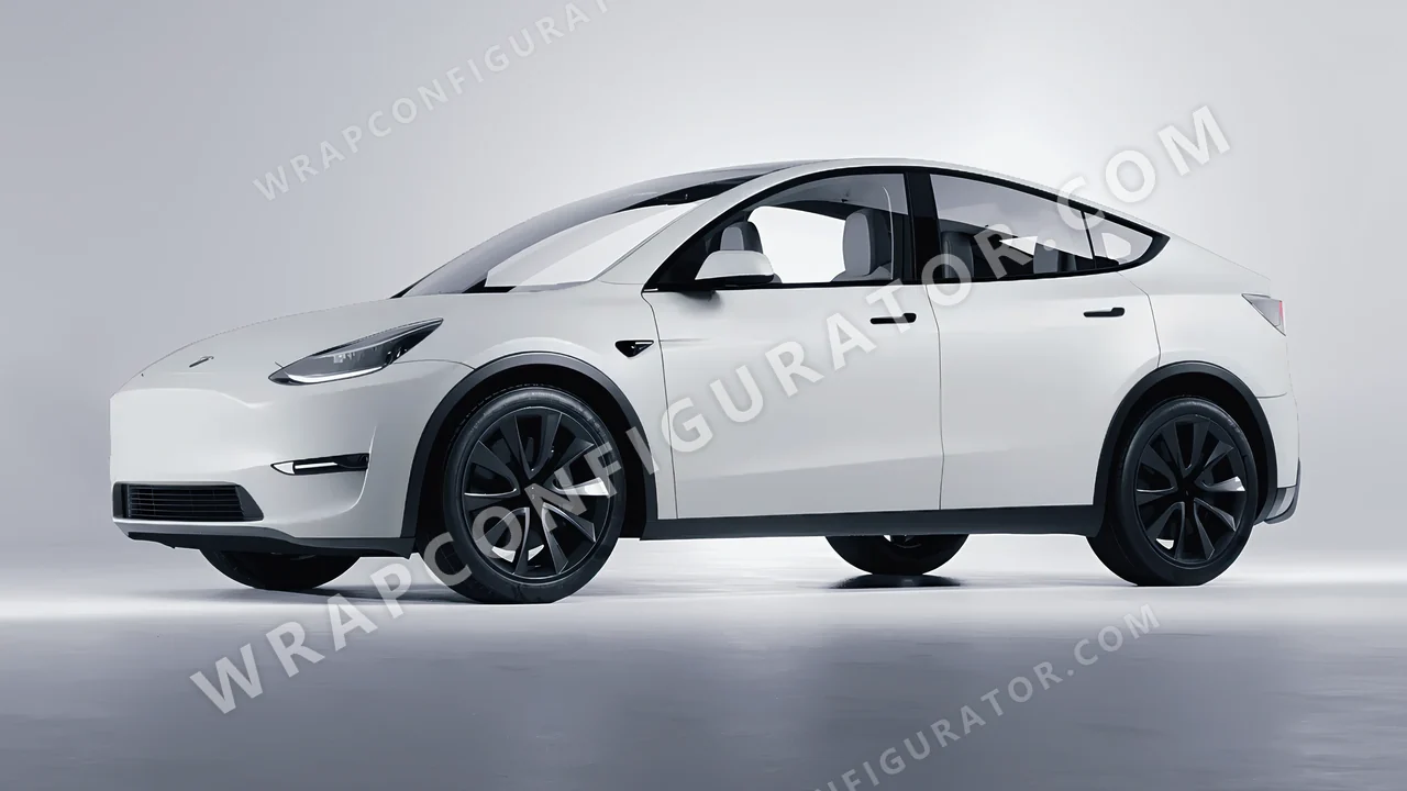Grey Tesla Model Y 2020 wrapped in Inozetek Dynamic PPF Ultimate Grey DPPF809