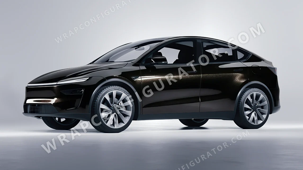 Black Tesla Model Y Juniper 2025 wrapped in Colourshield PPF by HyperPro Black GAF27-P