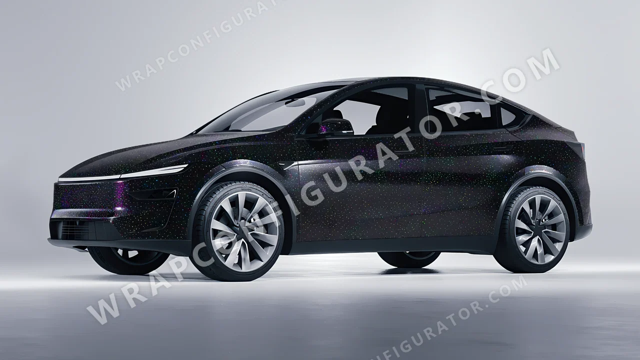 Black Tesla Model Y Juniper 2025 wrapped in Colourshield PPF by HyperPro Black GLF05-P