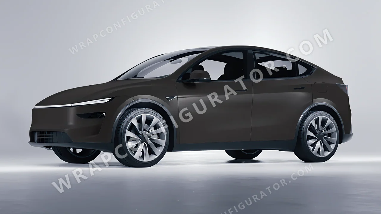 Black Tesla Model Y Juniper 2025 wrapped in Colourshield PPF by HyperPro Shadow Black SMF36-P
