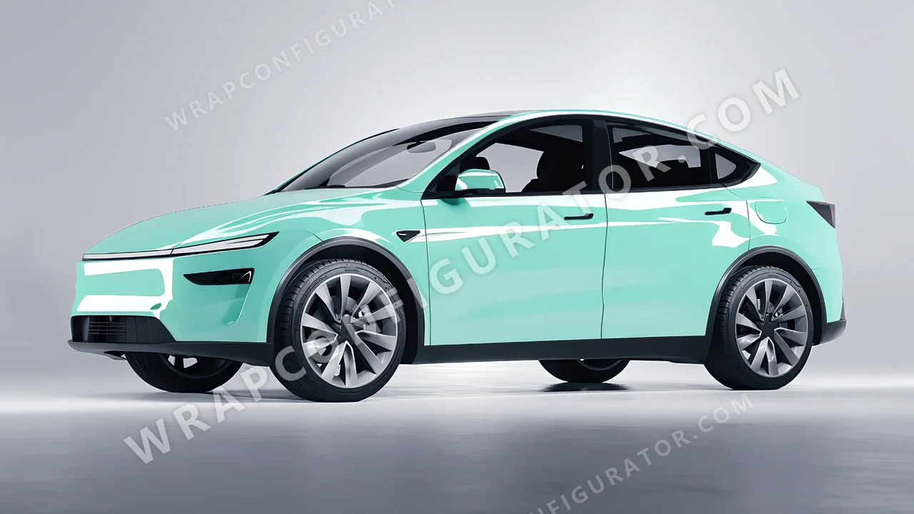 Blue Tesla Model Y Juniper 2025 wrapped in Colourshield PPF by HyperPro Tiffany HGF12-P