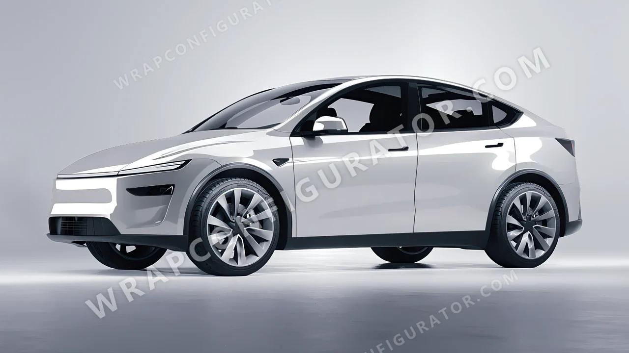 Grey Tesla Model Y Juniper 2025 wrapped in 3M Storm Gray HG31