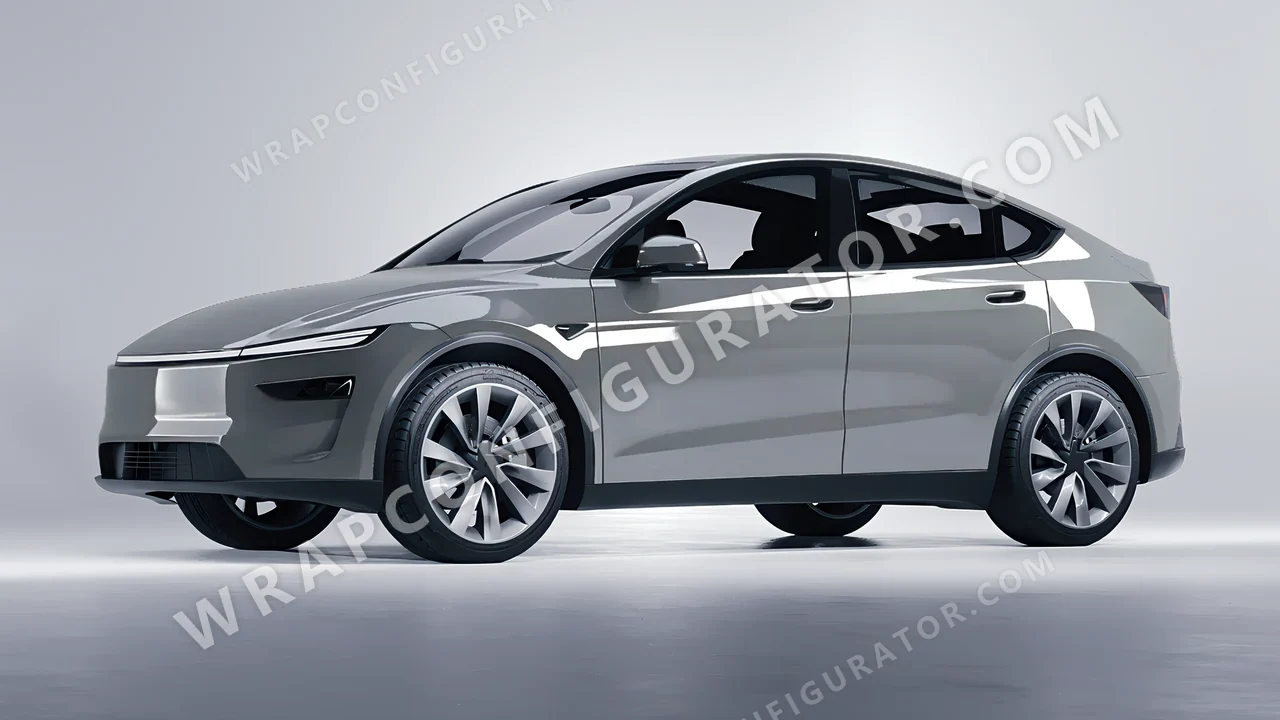 Grey Tesla Model Y Juniper 2025 wrapped in Avery Dennison Grey SW900-832-O