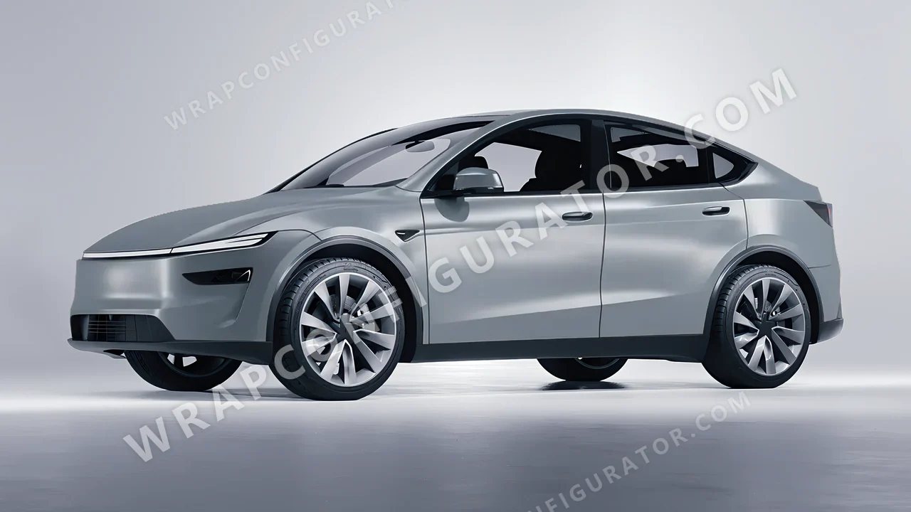Grey Tesla Model Y Juniper 2025 wrapped in Avery Dennison Grey SW900-833-O