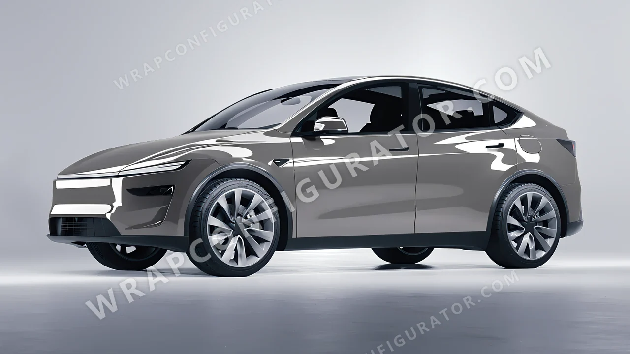 Grey Tesla Model Y Juniper 2025 wrapped in Colourshield PPF by HyperPro Brooklyn Grey HGF39-P