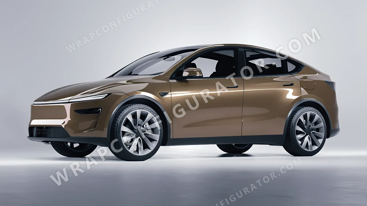 Grey Tesla Model Y Juniper 2025 wrapped in Colourshield PPF by HyperPro Dim Gray GAF37-P