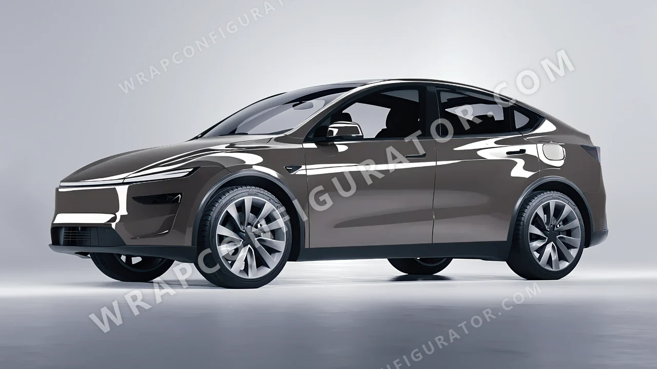 Grey Tesla Model Y Juniper 2025 wrapped in Colourshield PPF by HyperPro Gray HGF72-P