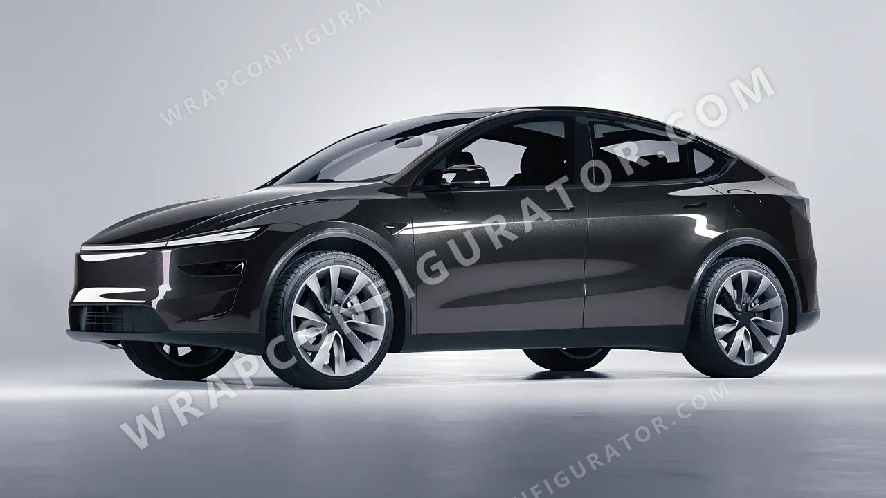 Grey Tesla Model Y Juniper 2025 wrapped in Colourshield PPF by HyperPro Gray SCM01G-P