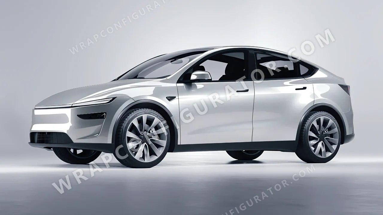 Grey Tesla Model Y Juniper 2025 wrapped in Colourshield PPF by HyperPro GT Silver GAF09-P