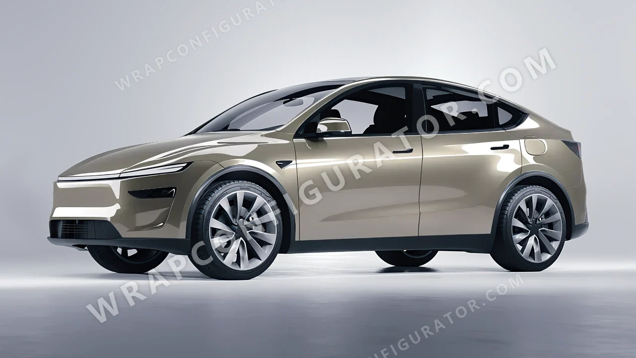 Grey Tesla Model Y Juniper 2025 wrapped in Colourshield PPF by HyperPro Shadow Silver GAF14-P