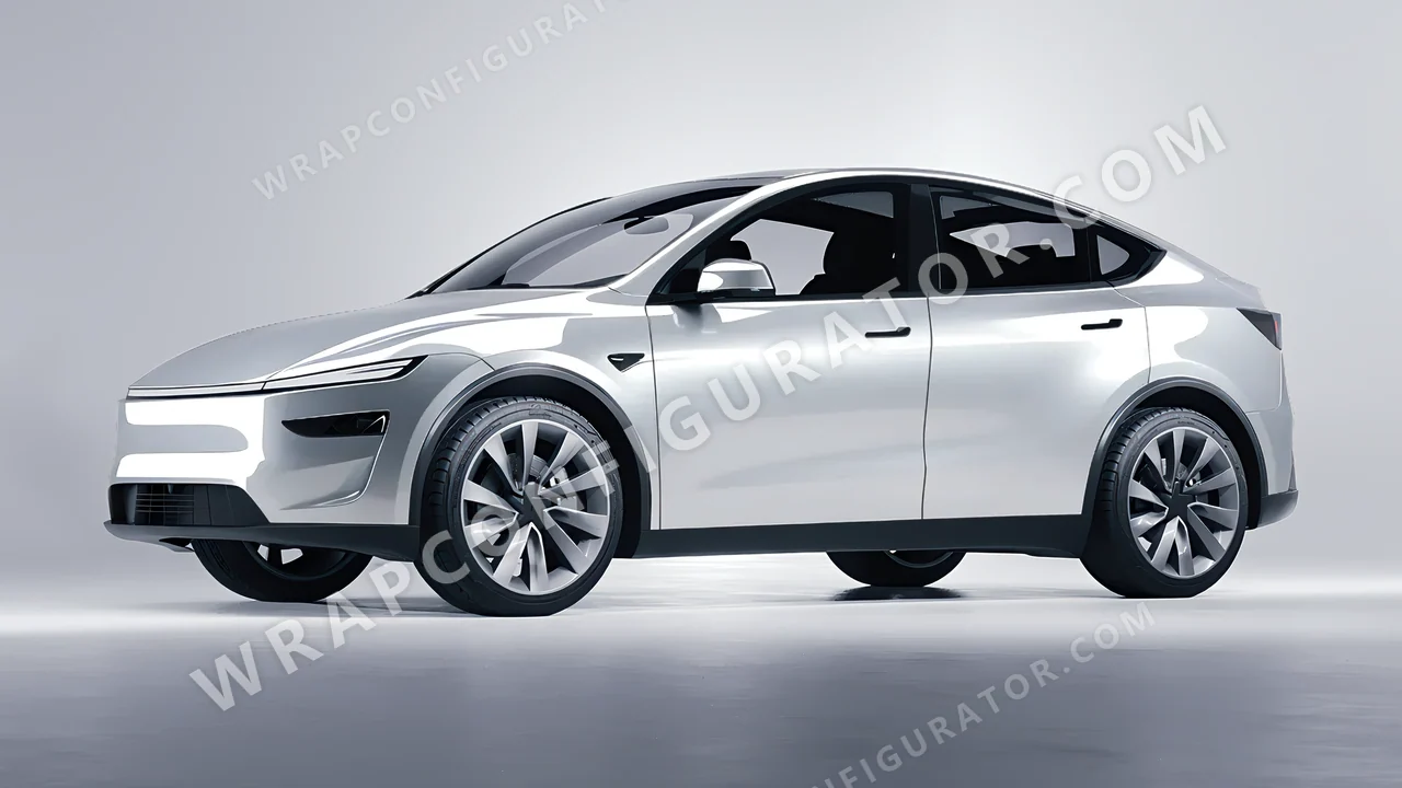 Grey Tesla Model Y Juniper 2025 wrapped in Colourshield PPF by HyperPro Silver HGM04-P
