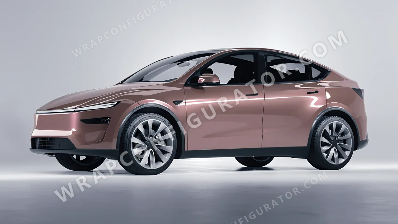 Purple Tesla Model Y Juniper 2025 wrapped in Colourshield PPF by HyperPro Berry HGM33-P