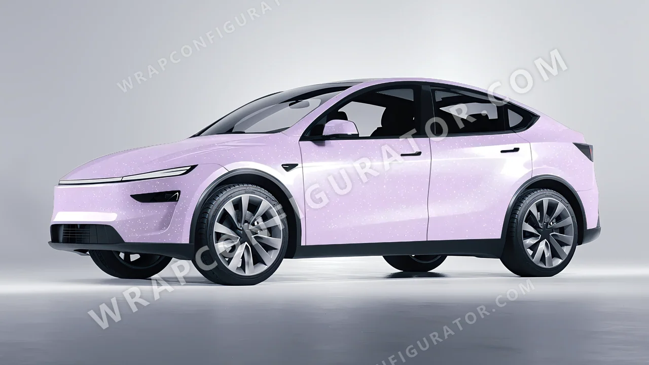 Purple Tesla Model Y Juniper 2025 wrapped in Colourshield PPF by HyperPro Light Purple GPF09-P