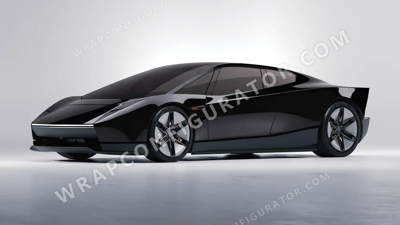 Black Tesla Roadster 2026 wrapped in Colourshield PPF by HyperPro Black GAF27-P